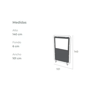 Panel Separador de Terraza 101x140cms Ezpeleta Siena Mini Olefin