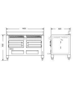 Barbacoa a la Brasa Pira BBQ-M150 (200 comensales)