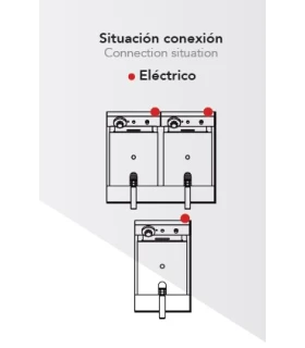 Freidora eléctrica modular 8+8 litros Eco-line Mainho ELF-62 EM