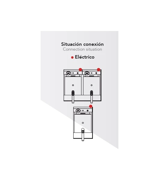 Freidora eléctrica modular 8+8 litros Eco-line Mainho ELF-62 EM