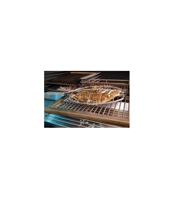 Besuguera inox 540x180x40mm para hornos de brasa Pira