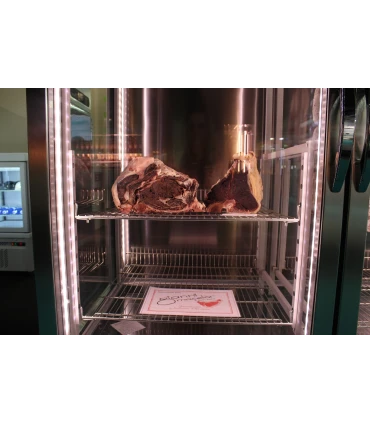 Armarios de Maduración Armario expositor de maduración de carne de 1 cuerpo 900mm Tekna Glassy Line Tekna CARNE 3 NFP MADU