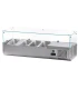 Vitrina de Ingredientes 120x40cms con cubierta de cristal 5 GN 1/3
