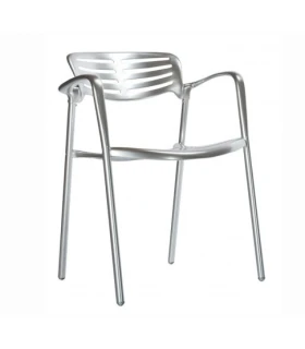 Silla con Brazos Aluminio Fundido Resol Toledo ( 2 unidades)
