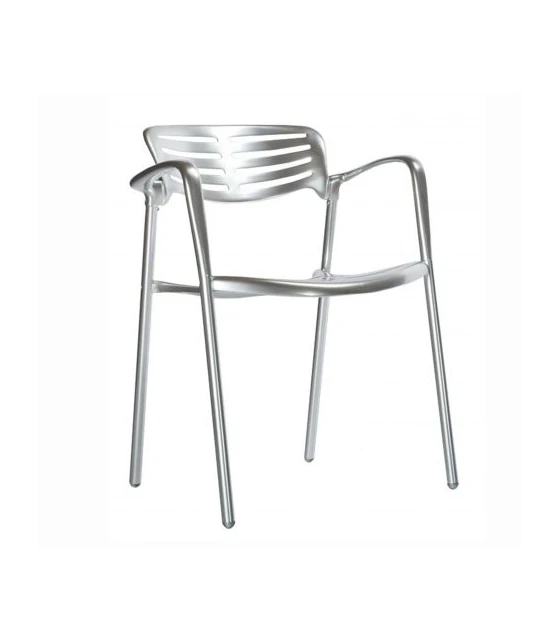 Silla con Brazos Aluminio Fundido Resol Toledo ( 2 unidades)