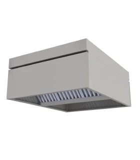 Campana Central Compensada Fondo 2200mm en Acero Inoxidable Tevex P...