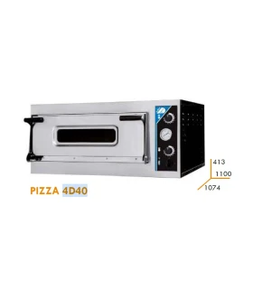 Horno de Pizza eléctrico 4 x 40cms 4D40