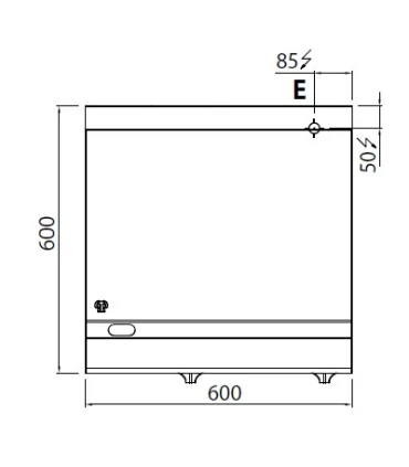 Planchas a Gas Fry Top Cromo Duro 60x60cms Bertos TOP 600 Berto´s 6FL6B/CR
