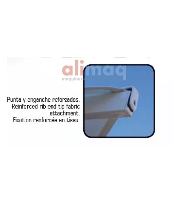 Parasoles Parasol aluminio 4X3 m Master ref. 884 Poliester Beig Estandar (P.U.) Conva 884P30