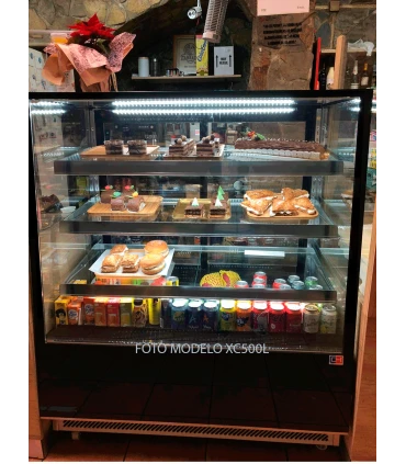 Vitrinas de Pastelería Vitrina Refrigerada Ventilada 3 estantes 1200x810x1454h mm XC500L Clima Hostelería XC500L