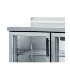 Mesa Snack Refrigerada 4 puertas de cristal MRCH-250-V