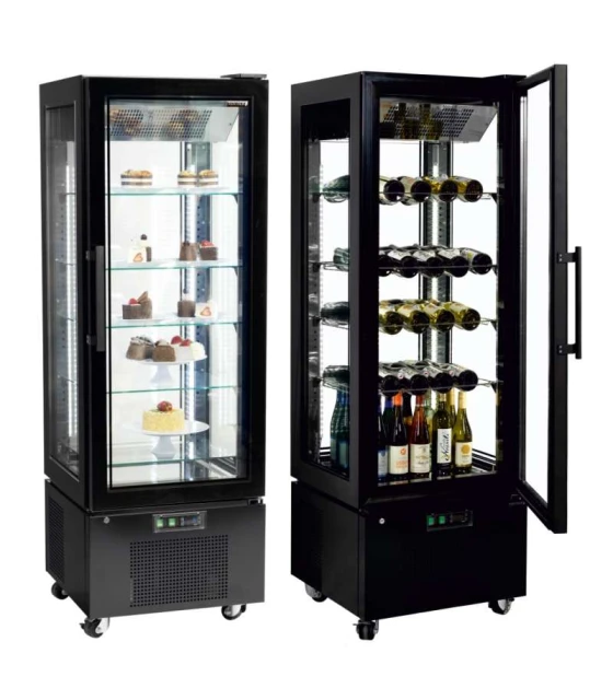 Vitrina Refrigerada 4 Caras de Cristal 650x650x1950h mm UPD400-C