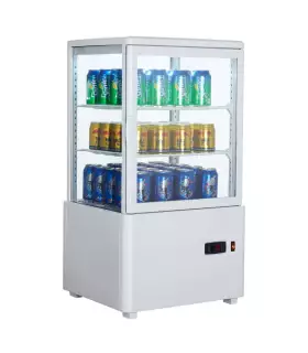 Vitrina Refrigerada Sobremesa 4 Caras de Cristal 447x400x819mm XC58L