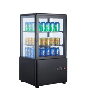 Vitrina Refrigerada Sobremesa 4 Caras de Cristal 447x400x819mm XC58L