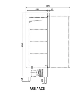 Armario Snack Refrigerado Docriluc 2055x735x2160h mm ARS-210