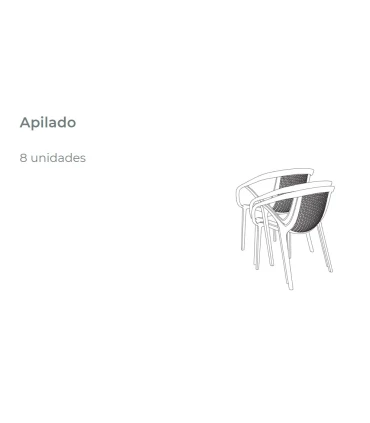 Sillas Exterior Silla con Brazos Hop Ezpeleta Ezpeleta Hop