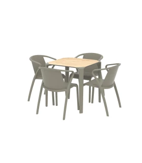 Conjunto Mesa Ezpeleta One + 4 sillas Fado