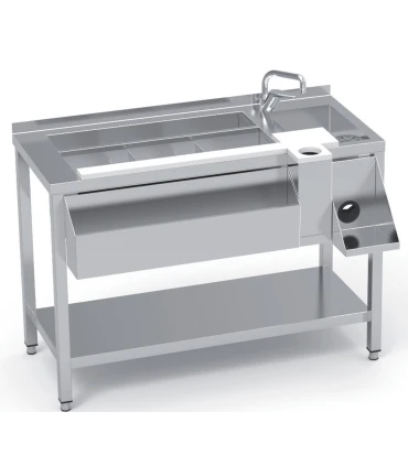 Mesas Neutras Coctelería Mesa Acero Inoxidable para Coctelería 1200x745x900mm Eratos MCE/S-120