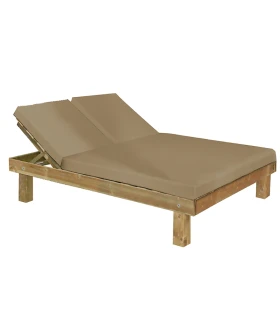 Cama Reclinable en Madera de 152x200x40cms con Colchón Naútico Bio ...