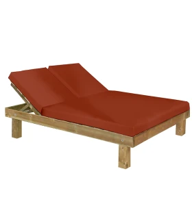 Cama Reclinable en Madera de 152x200x40cms con Colchón Naútico Bio ...