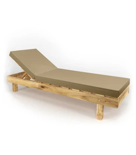 Tumbona de Madera Autoclave 200x60x34.5 cms
