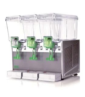 Dispensador de bebidas frías 12+12+12 litros con agitador Bras