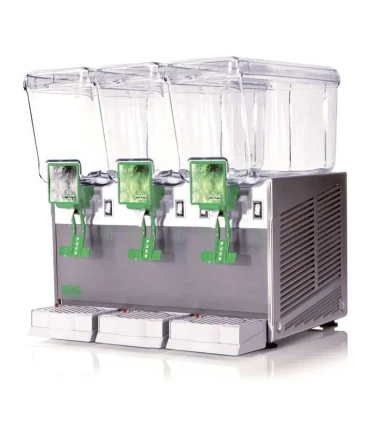 Dispensador de bebidas frías 12+12+12 litros con agitador Bras