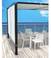 Conjunto Mesa Ezpeleta + 4 sillas con brazos Monaco