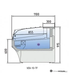 Vitrina Refrigerada Autoservicio 1500mm Docriluc VEA-10-15 TF