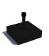 Bases Parasoles Base de Cemento con Carcasa de Resina de 40 kgs para Mástiles de 21 a 52 mm Conva HSN40