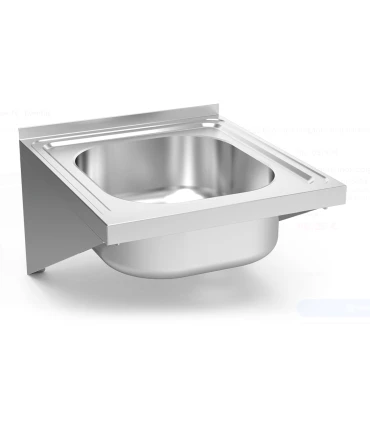 Fregaderos Fondo 500mm Fregadero inox colgante con cartelas 450m fondo 500 Fricosmos 057404