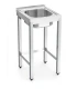 Fregadero inox con patas 450x500mm