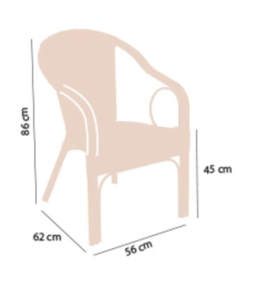 Sillas Exterior Sillon rattan bicolor Bahamas Fabi Bahamas