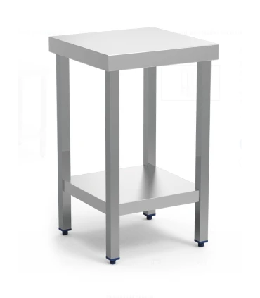 Mesas de Cocina Mesa acero inoxidable 50x50x85 cms con 1 estante Fricosmos 74420