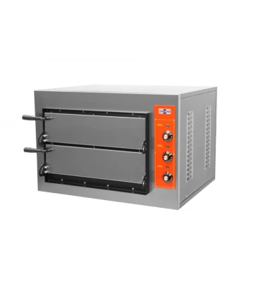 Hornos de Pizza Horno eléctrico doble para 4+4 Pizzas de ø25cms Irimar 7645005