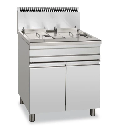 Freidoras a Gas Freidora a gas 14+14 litros 13+13 kw con mueble GF15+15S MBM Stand Alone MBM GF15+15S