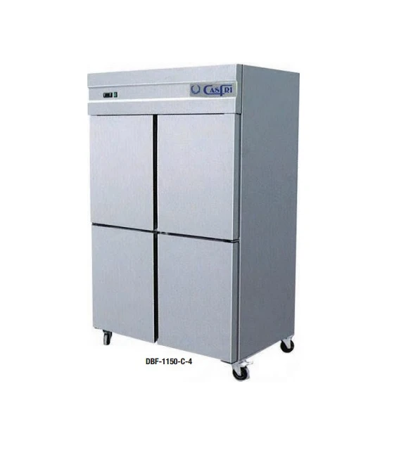 Armario de congelación inox 4 puertas serie Snack fondo 700 DBN-1150-C4