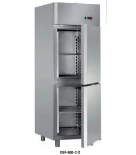 Armario congelador inox 2 puertas serie Snack fondo 700 DBN-600-C2