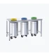 Mesa de Reciclado abierta para 3 cubos
