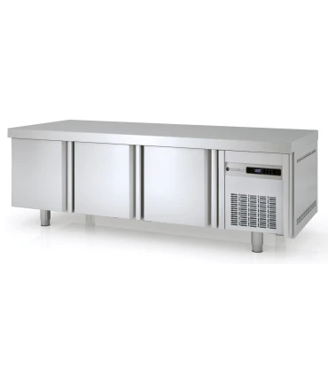 Mesas Frías Fondo 700mm Mesa Snack Refrigerada Bajococina GN 1/1 de 1795x700mm Coreco MFB-180 Coreco MFB-180