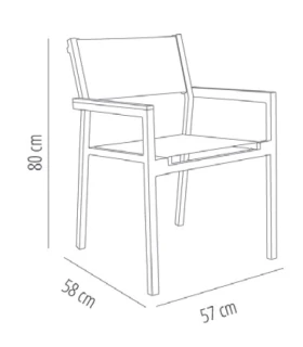 Sillón Garbar Shio Textilene (4 unidades)