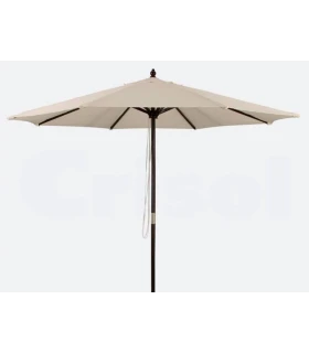 Parasol redondo de 3 m mástil de madera Garbar M2