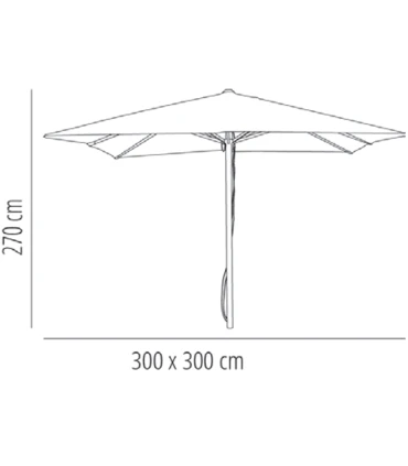 Parasoles Parasol 3x3 m Garbar i1 Garbar 66360