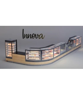 Vitrina Innova Curva Neutra 1350x1100mm INNNZ45.140