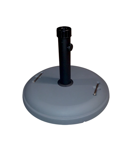 Base de Cemento Pintado en Gris de 22 kgs para Mástiles  de 38 a 48 mm de diámetro