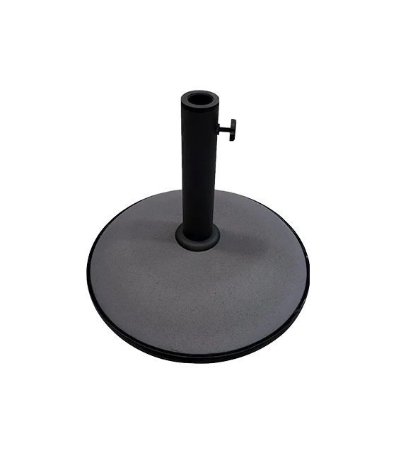Base de Cemento Pintado en Gris de 30 kgs para Mástiles de 35 a 48 mm tubo en inox