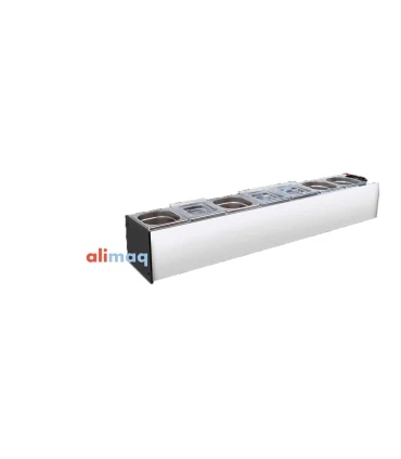 Vitrinas de Ingredientes Vitrina refrigerada de ingredientes GN 1/6 fondo 230mm grupo remoto Vitrinas Gómez