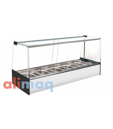 Vitrinas de Tapas Vitrina refrigerada Comida para Llevar GN 1/3 con motor remoto Vitrinas Gómez