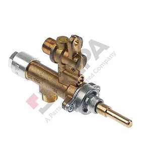 Grifo de gas con salida para tubo entrada gas M12x1 (tubo ø 8mm)