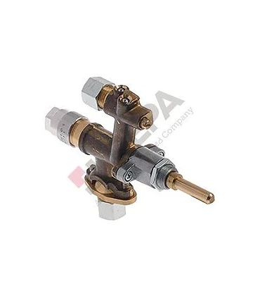 Recambios para Asadores Kebab Grifo de gas con salida para tubo con termopar MADEC Importación 103203